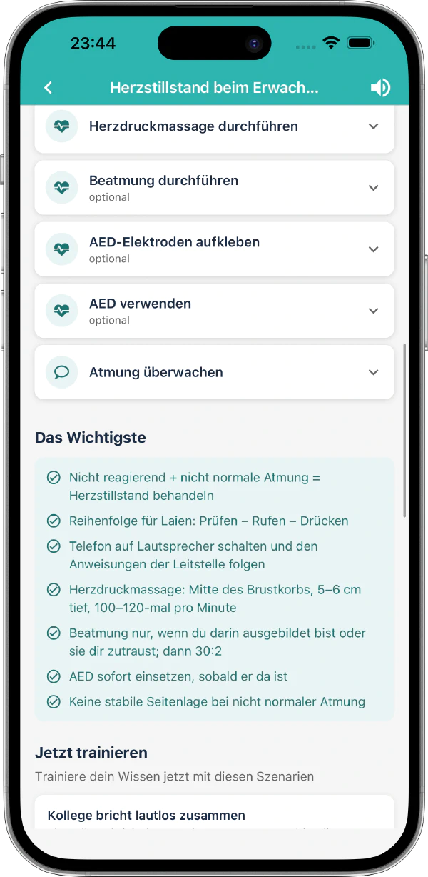 Liste der Anleitungen