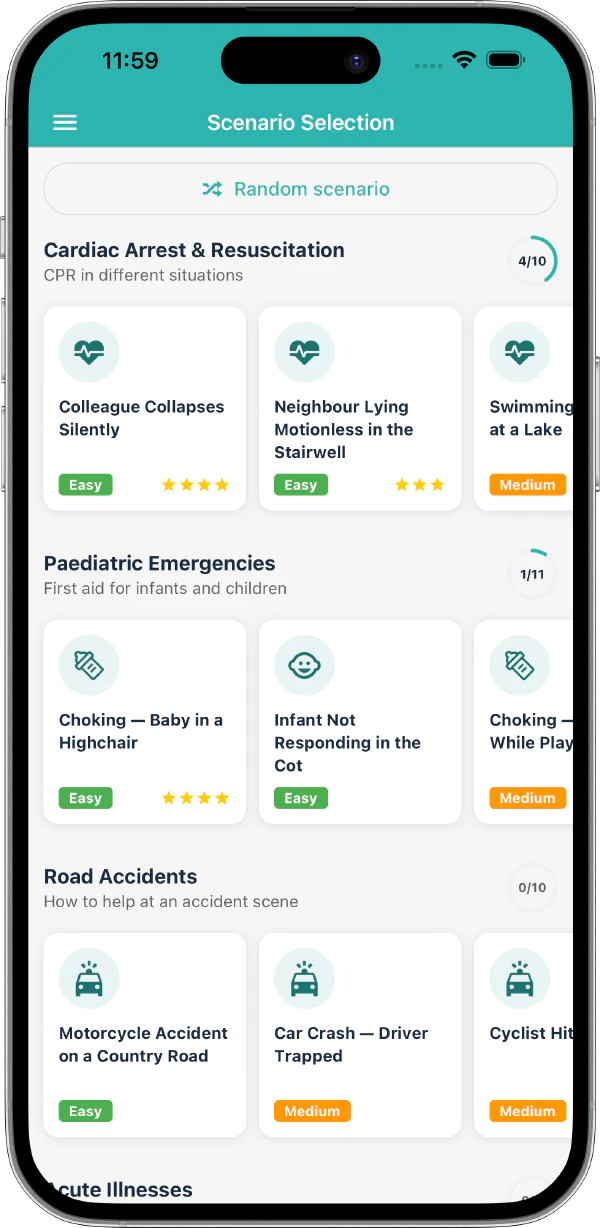 Scenario list